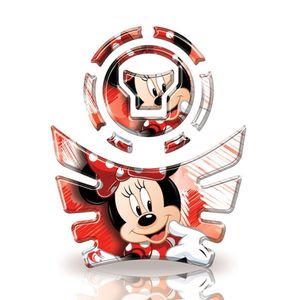 Kit Protetor Tanque E Bocal Moto Honda Bros + 2018 Minnie Vermelho