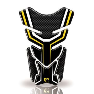 Protetor De Tanque Adesivo Carbono Moto Honda, Yamaha E Suzuki Amarelo E Preto
