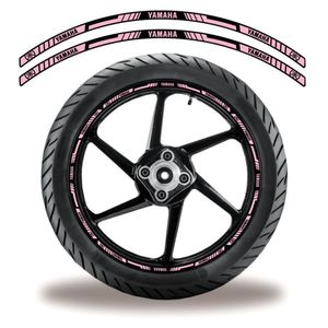 Adesivo Refletivo Friso Roda Moto Yamaha Rosa Lilas 4