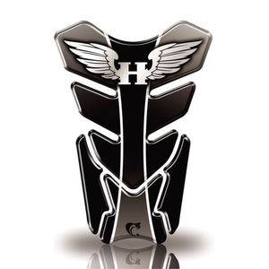 Protetor De Tanque Adesivo Moto Cb Twister Cg Honda Asa Preto Preto