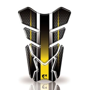 Protetor De Tanque Adesivo Carbono, Moto Honda, Yamaha E Suzuki Varias Cores Amarelo