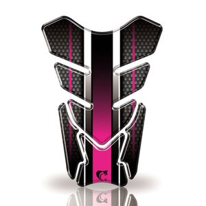 Protetor De Tanque Adesivo Carbono, Moto Honda, Yamaha E Suzuki Varias Cores Rosa