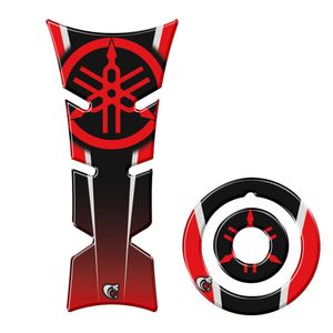 Kit Protetor De Tanque E Bocal Moto Yamaha Diapasão Vermelho Vermelho