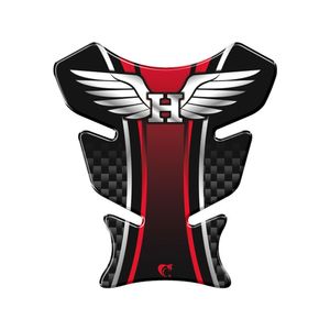 Adesivo Protetor De Tanque Moto Honda Asa Vermelho