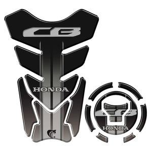 Kit Adesivo Resinado Protetor Tanque E Bocal Moto Honda Cb Acima 2018 Preto Preto E Cinza