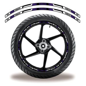 Adesivo Refletivo Friso Roda Moto Yamaha Azul Azul 6