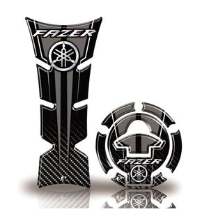 Kit Protetor De Tanque E Bocal Moto Yamaha Fazer Diapasão Cinza Acima 2018 Preto