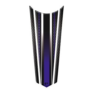 Adesivo Faixa Gravata Resinado Tanque Moto Honda Varias Preto Azul