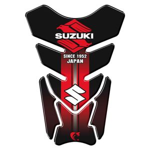Protetor De Tanque Adesivo Moto Suzuki Vermelho Vermelho E Preto