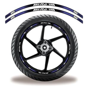 Friso De Roda Adesivo Refletivo Yamaha R6 Azul Azul