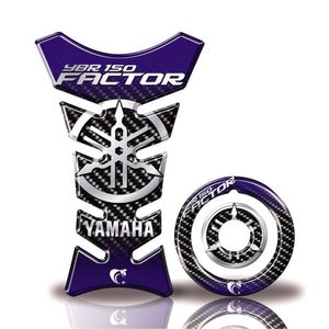 Kit Protetor Tanque Adesivo Moto Yamaha Factor 150 Até Ano 2016 Azul Azul