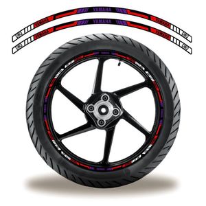 Adesivo Refletivo Friso Roda Moto Yamaha Vermelho Vermelho 3