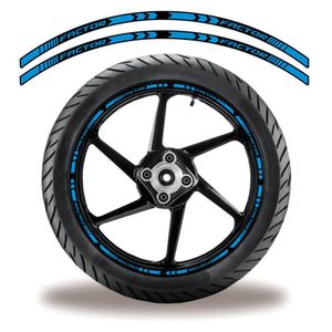 Friso De Roda Adesivo Refletivo Factor Azul E Preto Azul