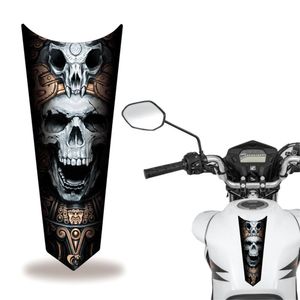 Adesivo Faixa Gravata Tanque Moto Caveira Cinza2
