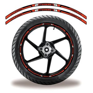Friso De Roda Adesivo Refletivo Yamaha Tenere Laranja Laranja