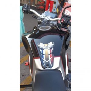 Protetor De Tanque Adesivo Moto Cb Twister Cg Honda Asa Preto