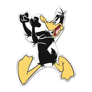 Adesivo Decorativo Em Relevo Fácil Aplicação Daffy Duck -patolino Cor Branco