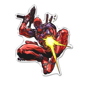 Adesivo Decorativo Em Relevo Fácil Aplicação Deadpool Cor Branco