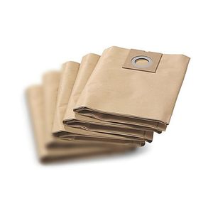 Kit 3Un Filtro Papel Aspirador Pó Karcher Nt 30/1 Nt3000