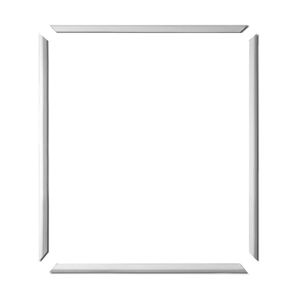 Moldura Boiserie Eva Autocolante 60X70Cm 2,3Cm Branco