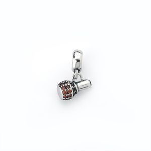 Berloque Frasco De Esmalte Cravejado Prata 925
