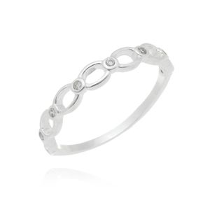 Anel Prata 925 Com Zircônias - 15