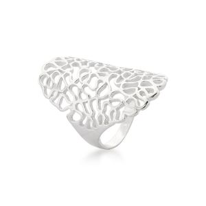 Anel Feminino Arabesco Prata 925 - 14
