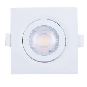 Spot Led De Embutir Quadrado Branco 7W 6500K Nordecor/Mbled 6500K (Luz Fria - Branca)