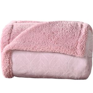 Manta Cobertor King Sherpa Realce Flannel Lã De Carneiro