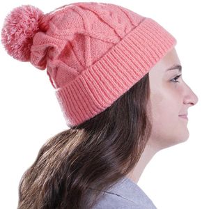 Gorro Com Pompom Feminino Para Adulto 20X18 Macia