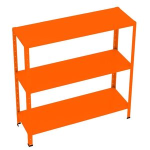 Estante Em Aço Mini Flex Colorida 91x92x30cm #20/26 Amapá Laranja