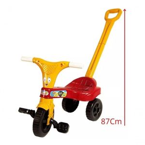 Triciclo Motika Velotrol Infantil C/ Haste Lugo Várias Cores Cor Vermelho