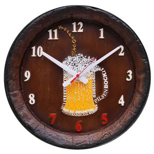 Relógio Barril Decorativo Grande - Chopp Happy Hour