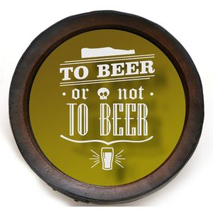 Quadro Decorativo Porta Rolhas Redondo To Beer Or Not