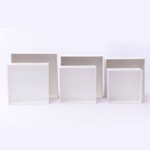 Kit 6 Nichos Decorativos Quarto/sala 100% Mdf Branco