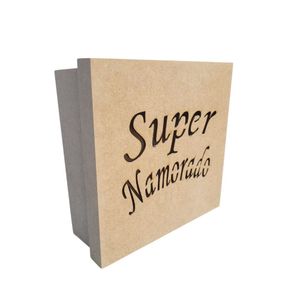 Caixas Personalizadas 100% Mdf Cru (17x17x07) Super Namorado