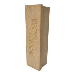Caixa Porta Vinho Personalizada Com Sua Logo (35x09x09) Mdf Cru