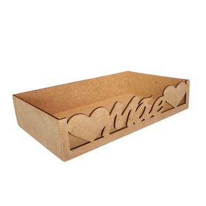 Bandeja Personalizada Mãe S/alça Para Café Da Manhã (24x15x05) Mdf Cru