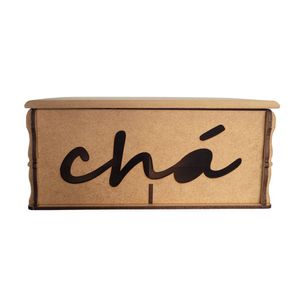Caixa Para Chás 100% Mdf (18x13x08) Mdf Cru