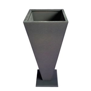 Vaso Taça De Canto Em Mdf (40cm) Marrom Café