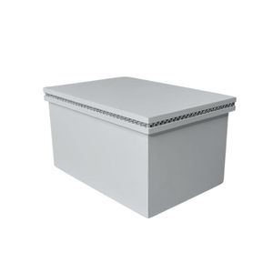 Caixa Personalizadas Para Duas Canecas Com Strass (18x12x10,5) Branco