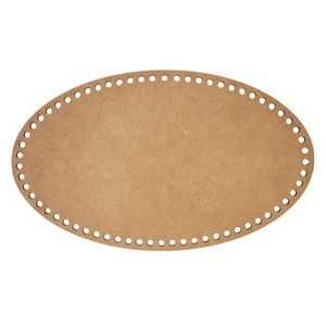Base Para Crochê Em Mdf Cru Oval (30x18)