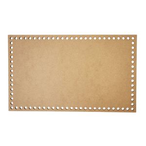 Base Para Crochê Em Mdf Cru Retângular (25x15)