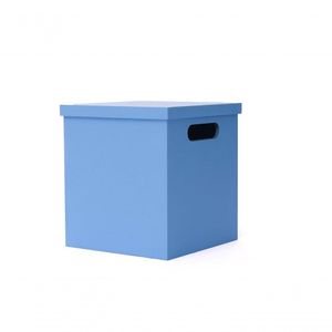 Puff/baú Infantil 100% Mdf (20x20x23) Azul Claro
