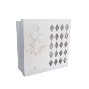Caixas Personalizadas Brancas 100% Mdf (17x17x07) Rosa