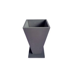 Vaso Taça De Canto Em Mdf (20cm) Marrom Café