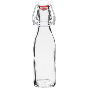 Bormioli Rocco Swing Garrafa 21X6X6Cm 250Ml Vidro Transp Com Tampa