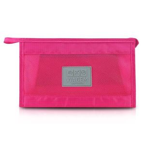 Necessaire Com Tela Jacki Design Fúcsia