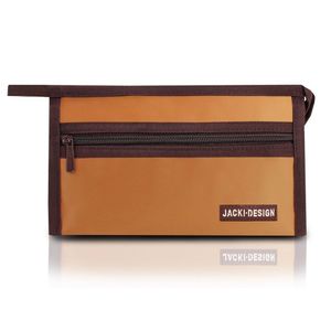 Necessaire Envelope Lisa Essencial Iii Jacki Design Marrom Amarelado