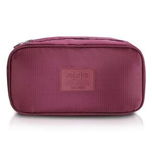 Bolsa Porta Lingerie Estampa Lisa Jacki Design Vermelho Escuro
